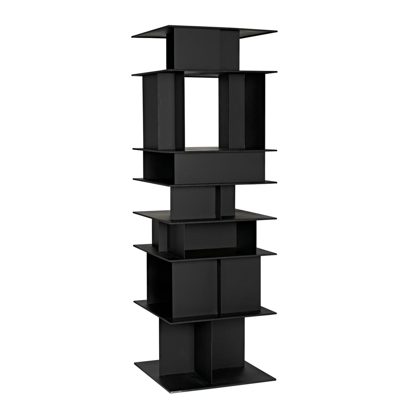 Pisa Shelf - Black Steel-Noir-NOIR-GBCS245MTB-Bookcases & Cabinets-1-France and Son