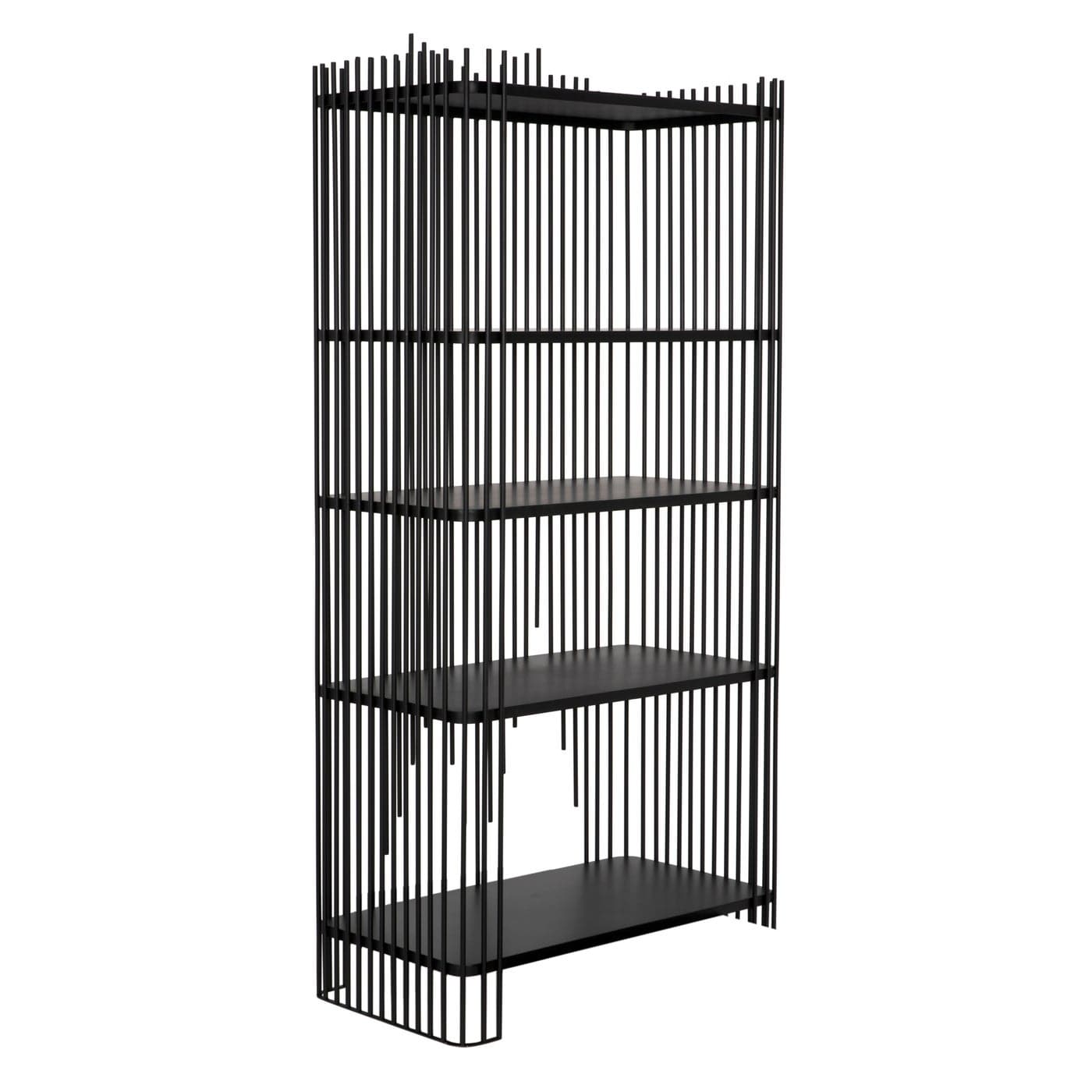 Mila Bookcase-Noir-NOIR-GBCS253MTB-Bookcases & Cabinets-1-France and Son