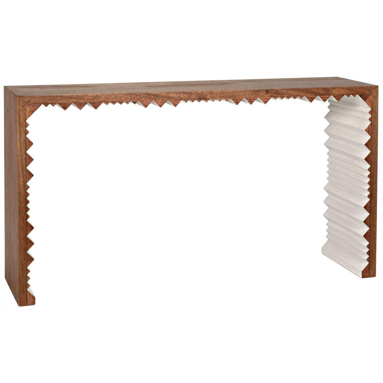 Nelson Console-Noir-NOIR-GCON160-Console TablesDark Walnut & White Finish-1-France and Son