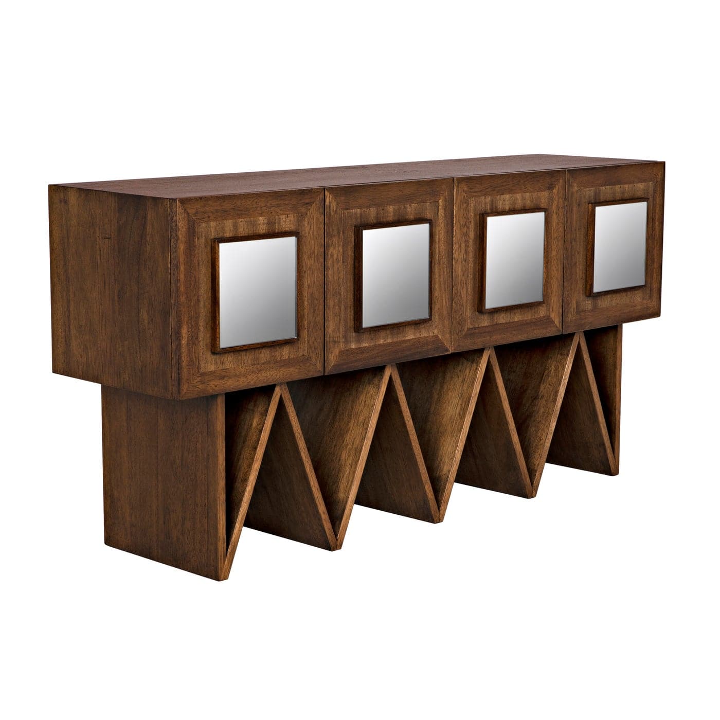 Jean-Michel Sideboard - Dark Walnut With Mirror-Noir-NOIR-GCON394DW-Sideboards & Credenzas-1-France and Son