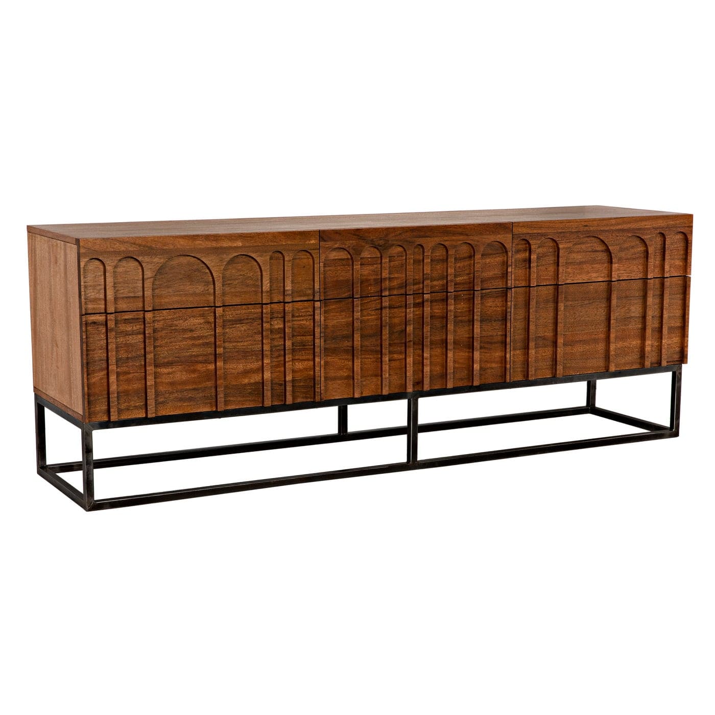 Casanova Sideboard - Dark Walnut-Noir-NOIR-GCON405DW-Sideboards & Credenzas-1-France and Son