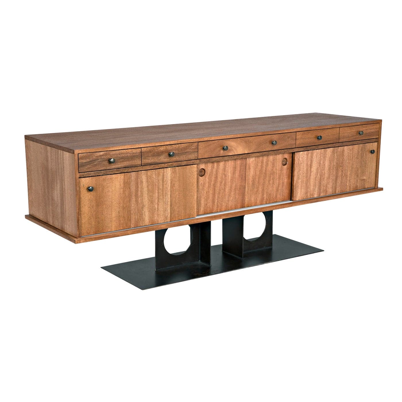 Wolf Sideboard - Dark Walnut-Noir-NOIR-GCON406DW-Sideboards & Credenzas-1-France and Son