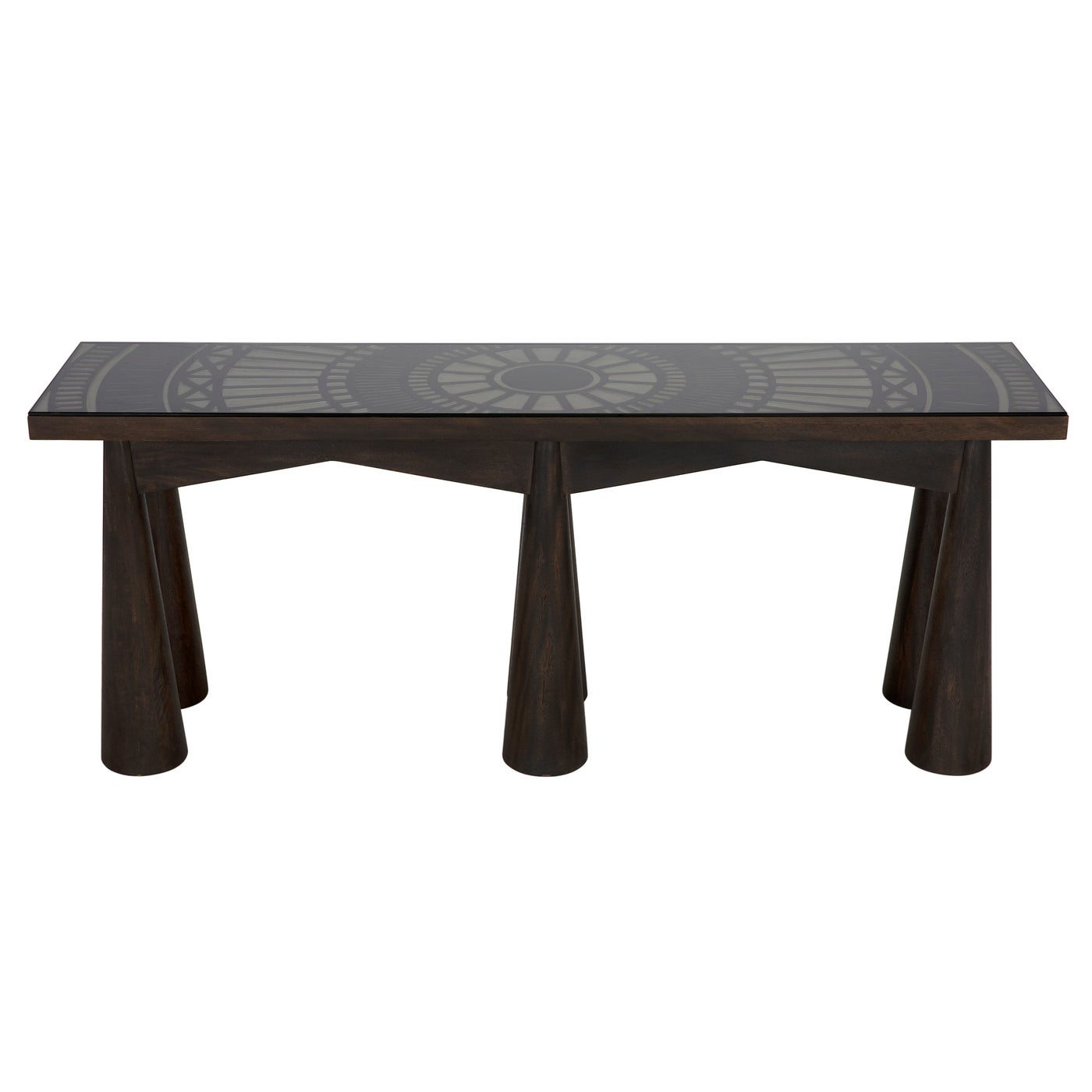 Tutankhamun Console - Ebony Walnut-Noir-NOIR-GCON408EB-Console Tables-1-France and Son