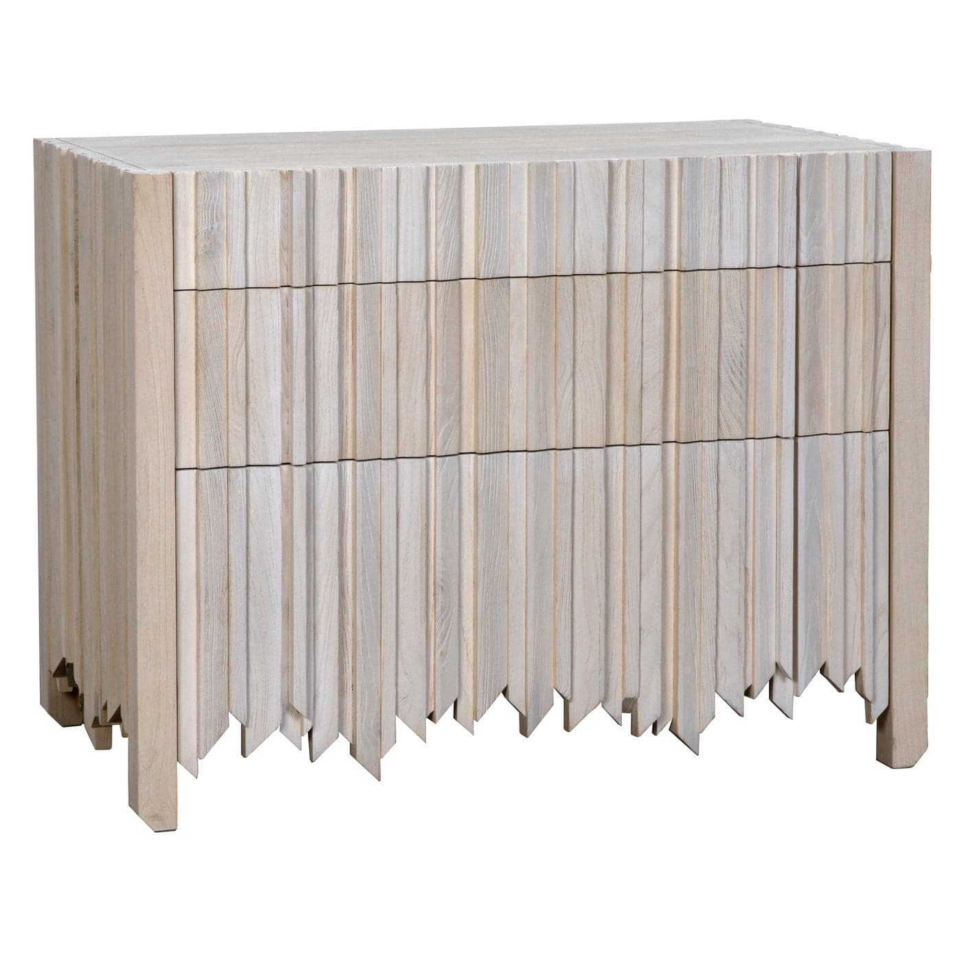 Desdemona 3 Drawer Chest, Bleached Elm-Noir-NOIR-GCON419-Dressers-1-France and Son