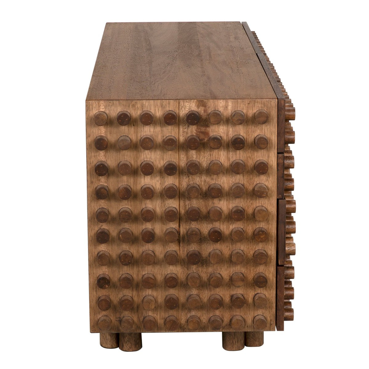 Haruko Sideboard - Walnut and Veneer - Dark Walnut