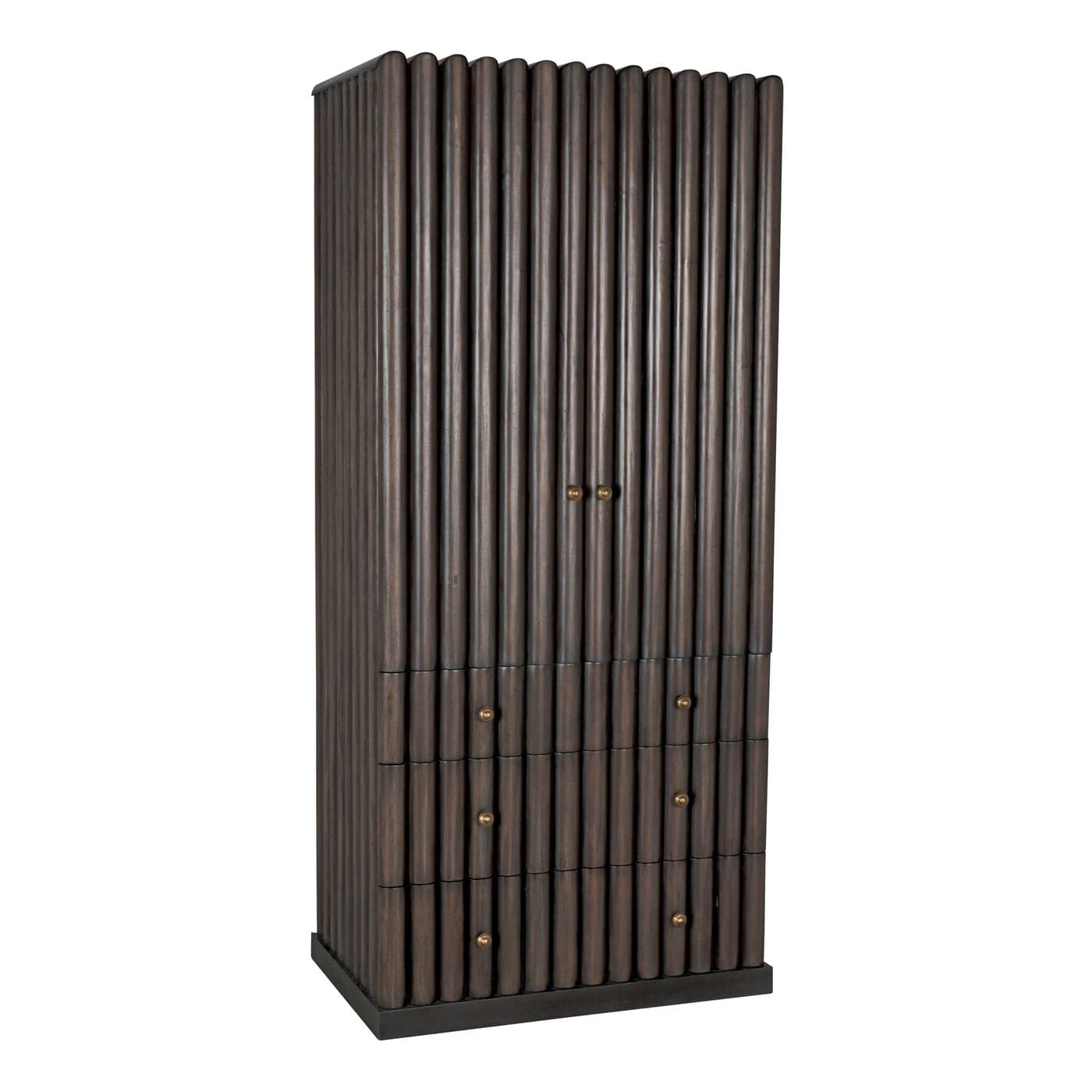 Amunet Hutch - Pale Rubbed-Noir-NOIR-GHUT150PR-Bookcases & Cabinets-1-France and Son