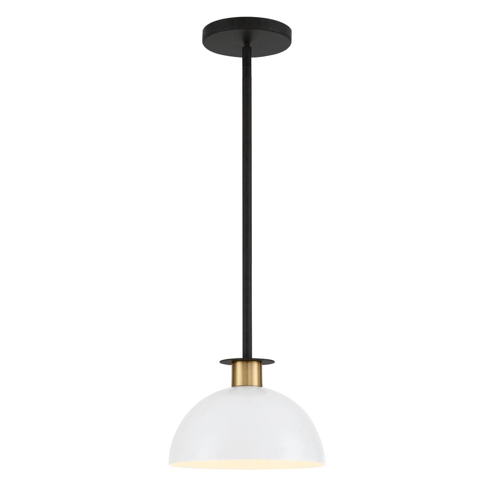 Gigi 1 Light Mini Pendant-Crystorama Lighting Company-CRYSTO-GIG-813-BK-AG-Pendants-1-France and Son