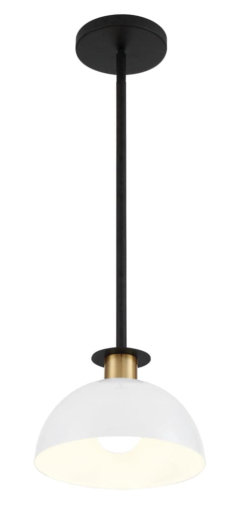 Gigi 1 Light Mini Pendant-Crystorama Lighting Company-CRYSTO-GIG-813-BK-AG-Pendants-2-France and Son