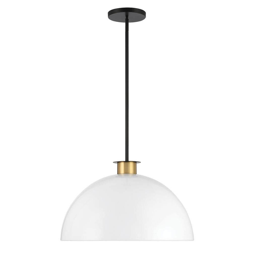 Gigi 1 Light Pendant-Crystorama Lighting Company-CRYSTO-GIG-815-BK-AG-Pendants-1-France and Son