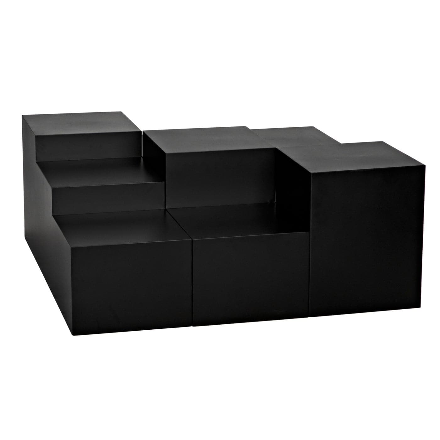 Stein Coffee Table - 3 pcs-Noir-NOIR-GTAB1123MTB-Coffee Tables-1-France and Son