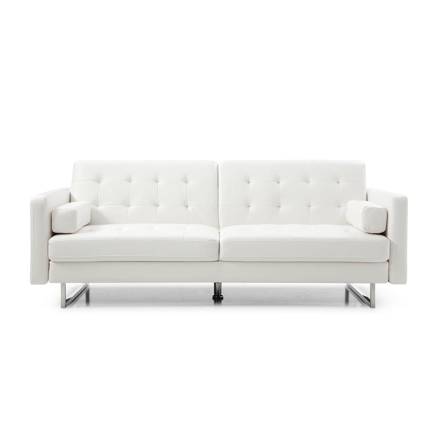 Giovanni Sofa Bed-Whiteline Modern Living-WHITELINE-SO1195P-WHT-SofasWhite-5-France and Son