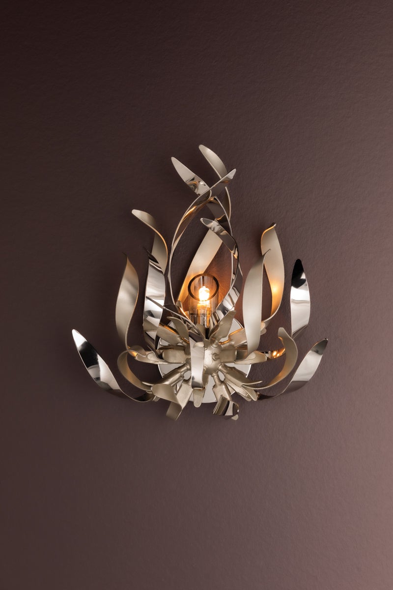 Graffiti Wall Sconce - Silver Leaf