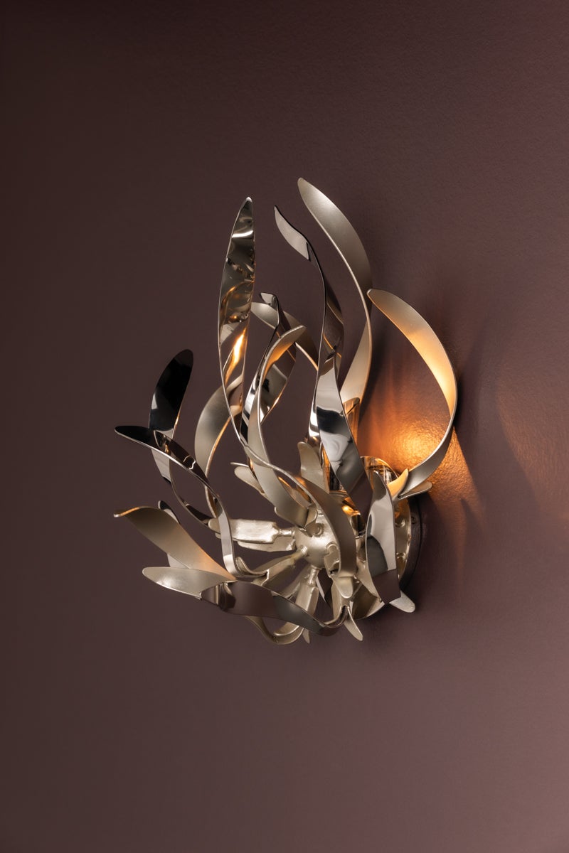 Graffiti Wall Sconce - Silver Leaf