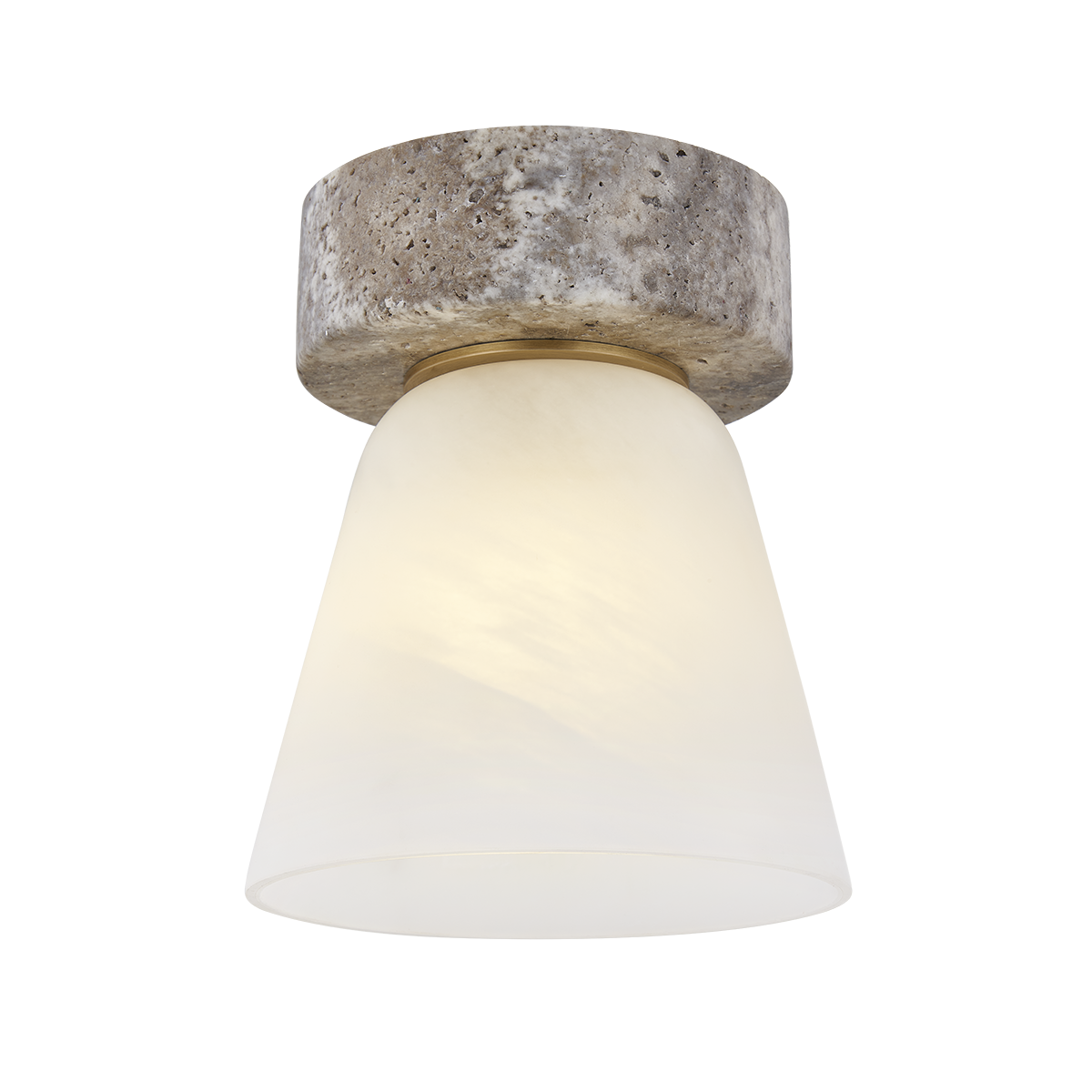 Lea Flush Mount - Patina Brass