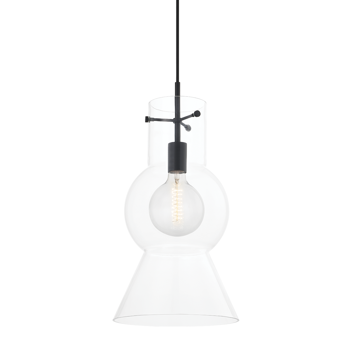 Mirabel - 1 Light Pendant-Large-Mitzi-HVL-H702701L-SBK-PendantsBlack-3-France and Son