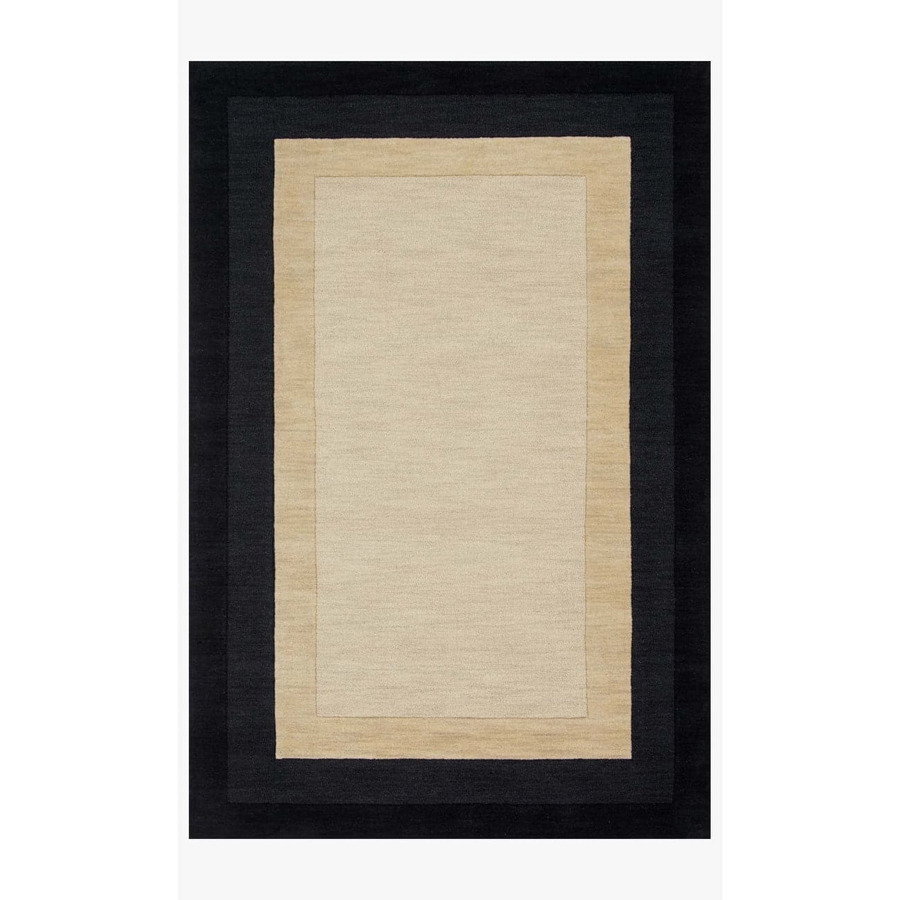 Hamilton HM-01 Ivory / Charcoal Area Rug-Loloi-LOLOI-HAMIHM-01IVCC3656-Rugs3'-6" x 5'-6"-1-France and Son