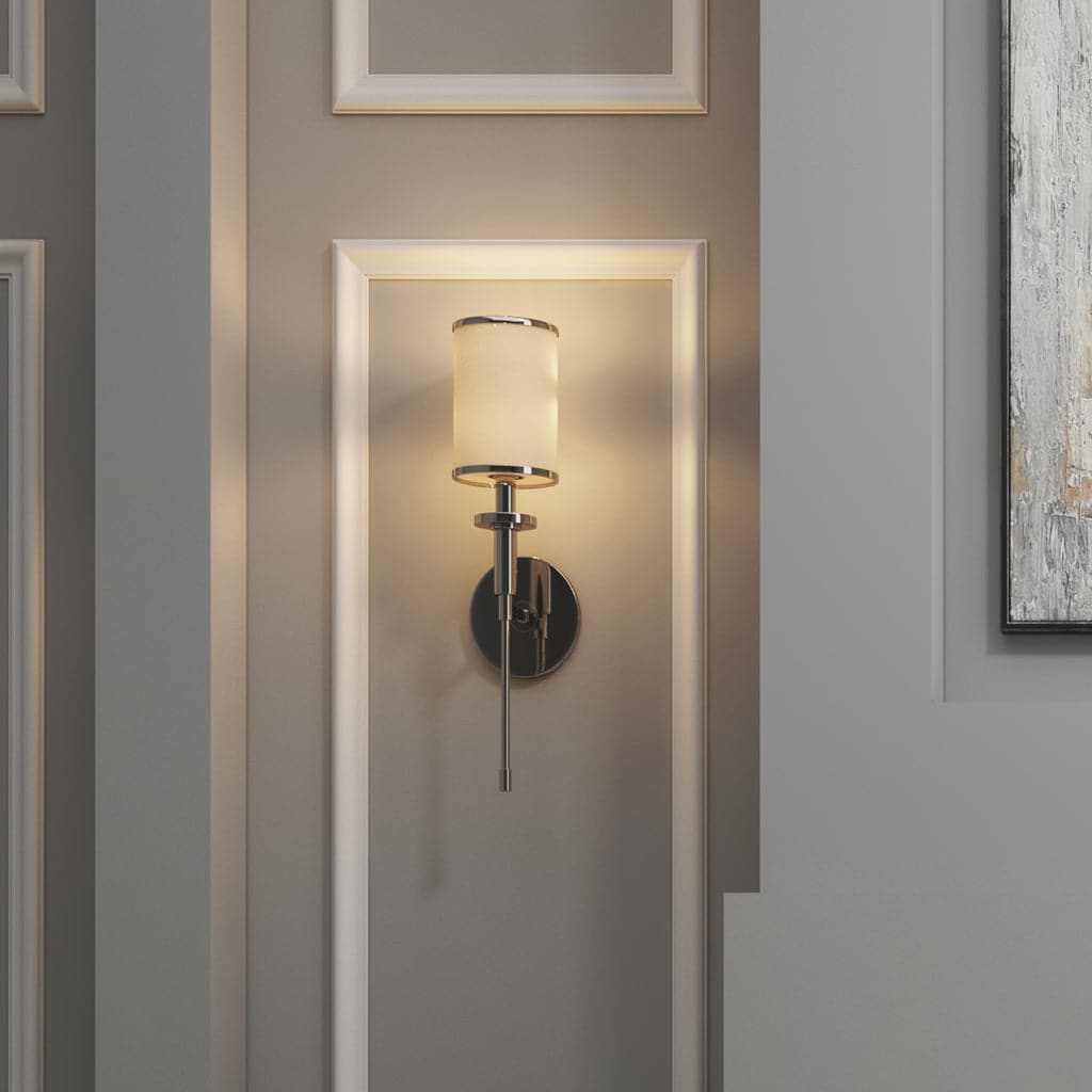 Hatfield 1 Light Wall Mount-Crystorama Lighting Company-CRYSTO-HAT-471-PN-Wall LightingPolished Nickel-2-France and Son