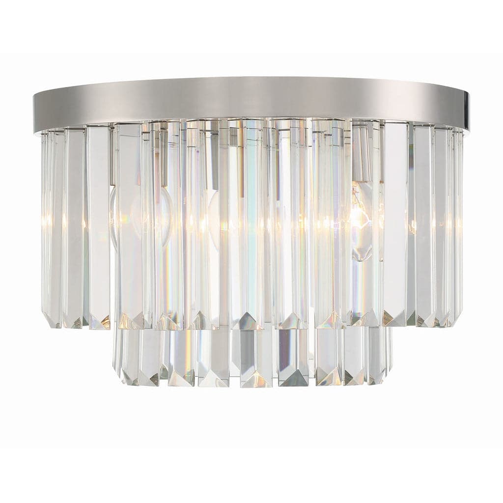 Hayes 4 Light Polished Nickel Ceiling Mount-Crystorama Lighting Company-CRYSTO-HAY-1400-PN-Flush Mounts-1-France and Son