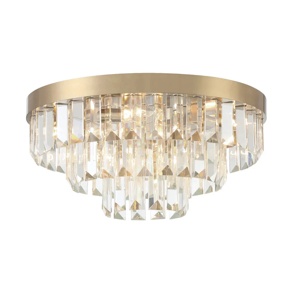 Hayes 8 Light Ceiling Mount-Crystorama Lighting Company-CRYSTO-HAY-1403-AG-Flush MountsAged Brass-1-France and Son