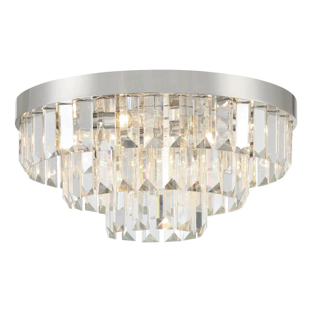 Hayes 8 Light Ceiling Mount-Crystorama Lighting Company-CRYSTO-HAY-1403-PN-Flush MountsPolished Nickel-4-France and Son