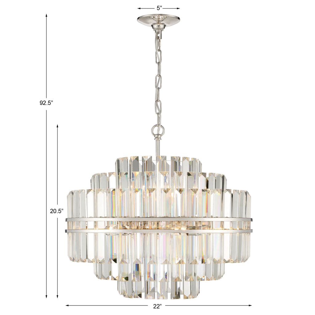 Hayes 12 Light Chandelier-Crystorama Lighting Company-CRYSTO-HAY-1405-PN-Chandeliers-5-France and Son