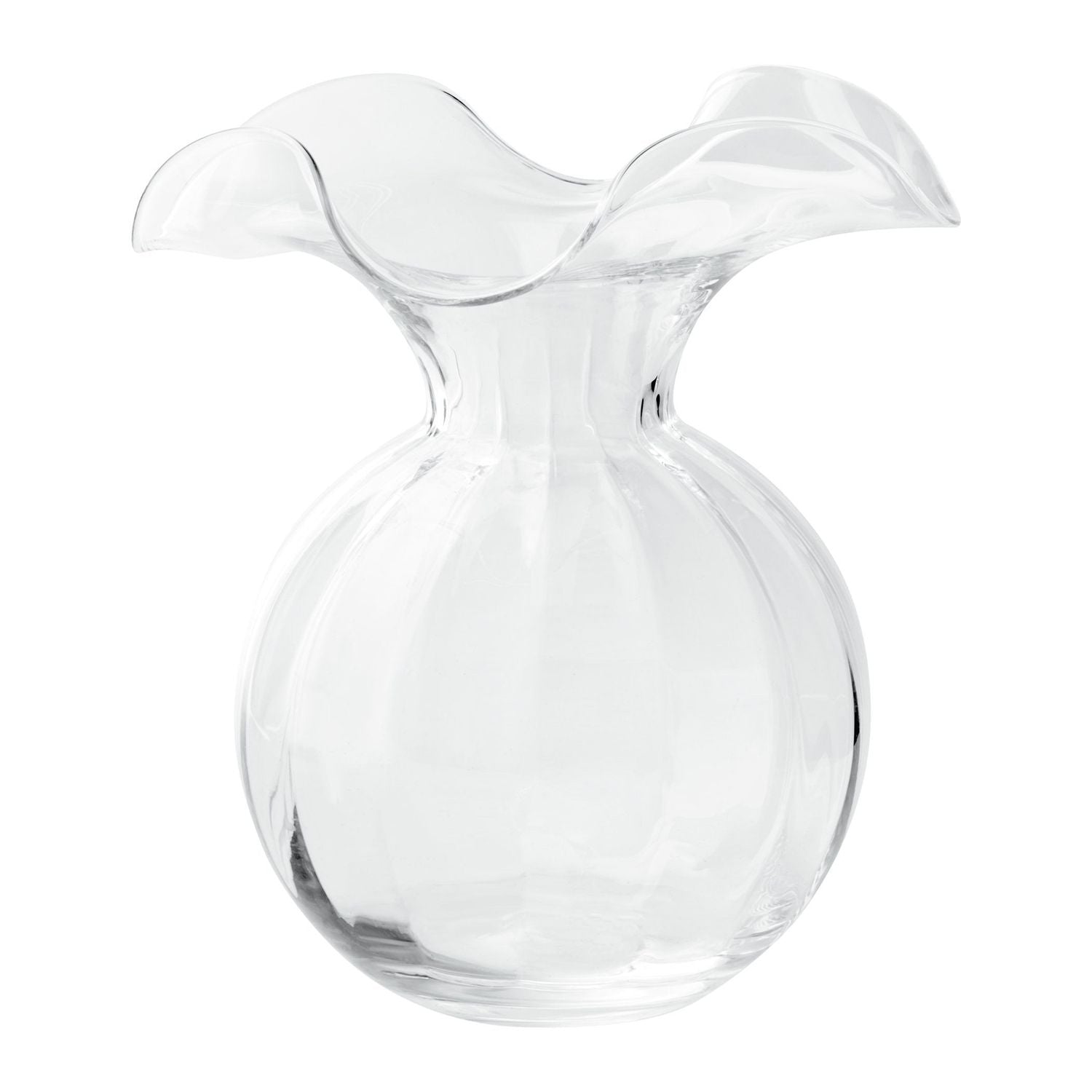 Hibiscus Glass Fluted Vase