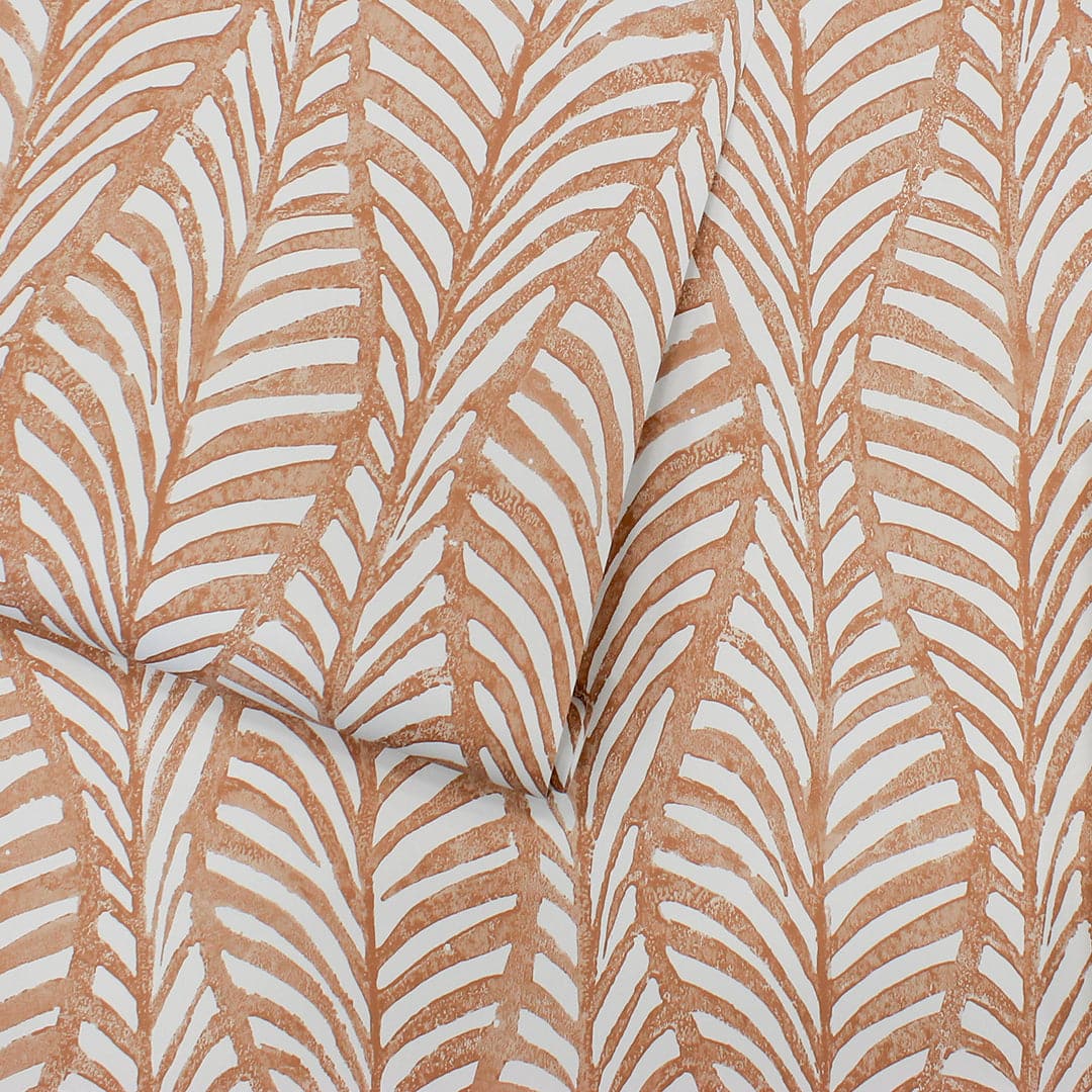 Block Print Leaves Peel And Stick Wallpaper-Tempaper & Co.-Tempaper-HD15020-Wall PaperIndigo-9-France and Son