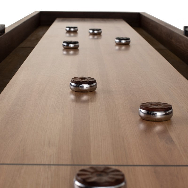Shuffleboard Gaming Table-Nuevo-NUEVO-HGDA717-Game TablesLarge-smoked oak-4-France and Son