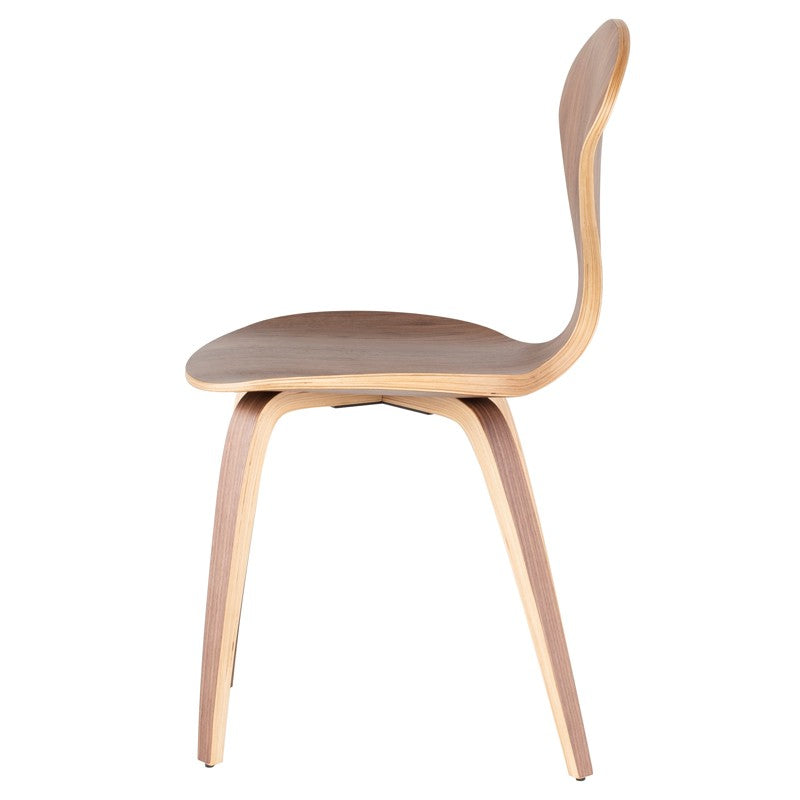 Satine Dining Chair-Nuevo-NUEVO-HGEM783-Dining ChairsWalnut & Black Leather-30-France and Son