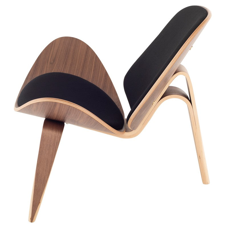 Artemis Occasional Chair-Nuevo-NUEVO-HGEM722-Lounge ChairsBlack & Walnut-22-France and Son