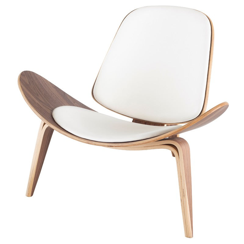 Artemis Occasional Chair-Nuevo-NUEVO-HGEM302-Lounge ChairsWhite & walnut stained-15-France and Son