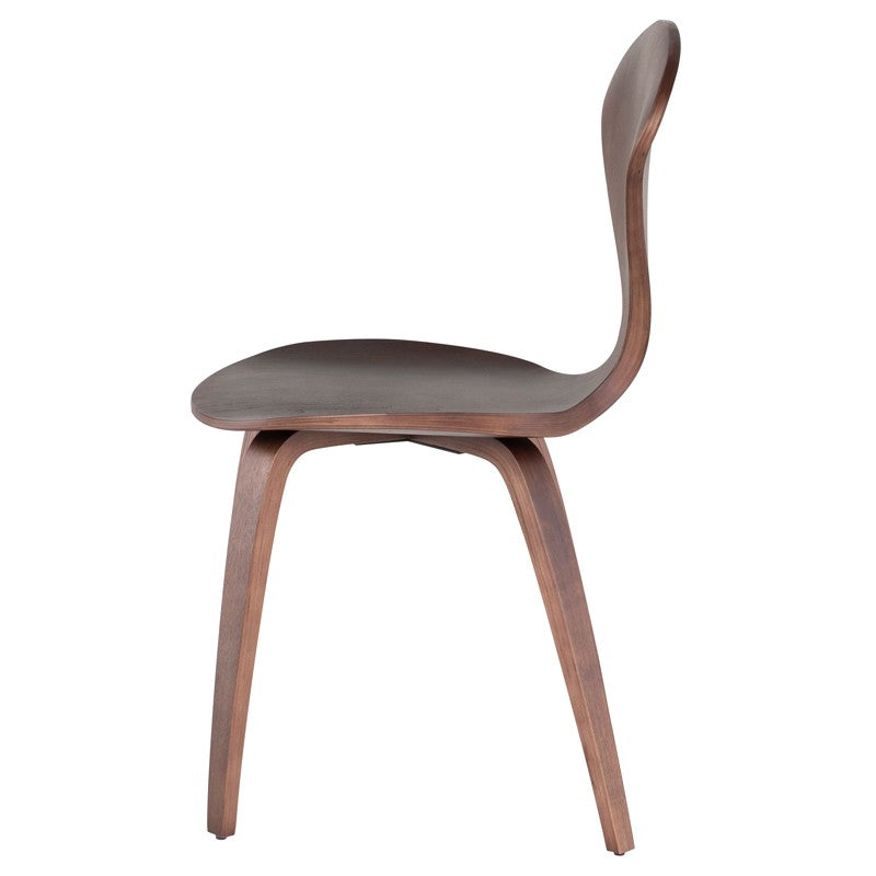 Satine Dining Chair-Nuevo-NUEVO-HGEM783-Dining ChairsWalnut & Black Leather-23-France and Son