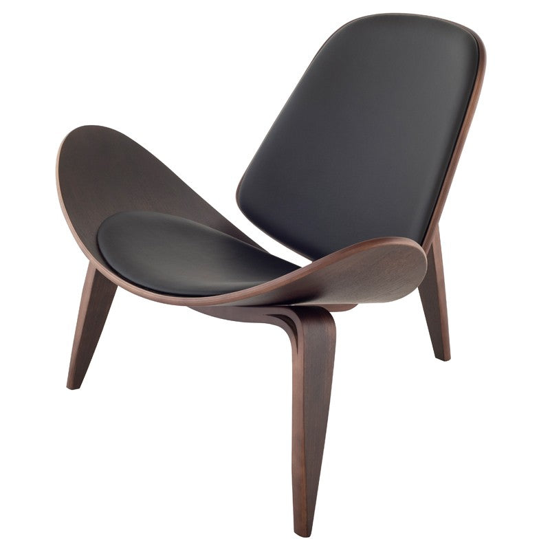 Artemis Occasional Chair-Nuevo-NUEVO-HGEM359-Lounge ChairsBlack & Dark Walnut-10-France and Son