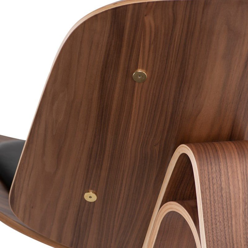 Artemis Occasional Chair-Nuevo-NUEVO-HGEM722-Lounge ChairsBlack & Walnut-6-France and Son