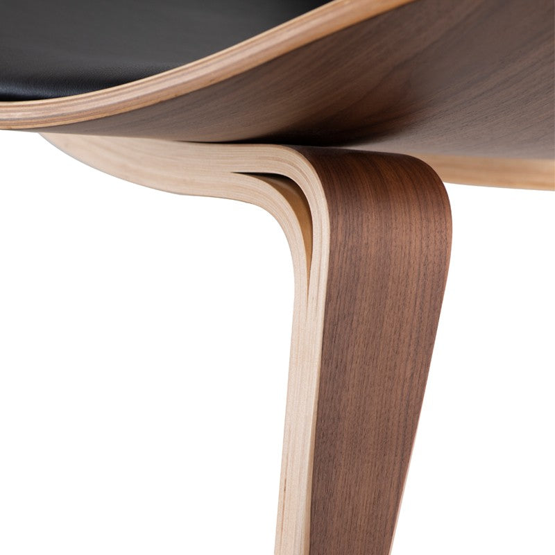 Artemis Occasional Chair-Nuevo-NUEVO-HGEM722-Lounge ChairsBlack & Walnut-7-France and Son