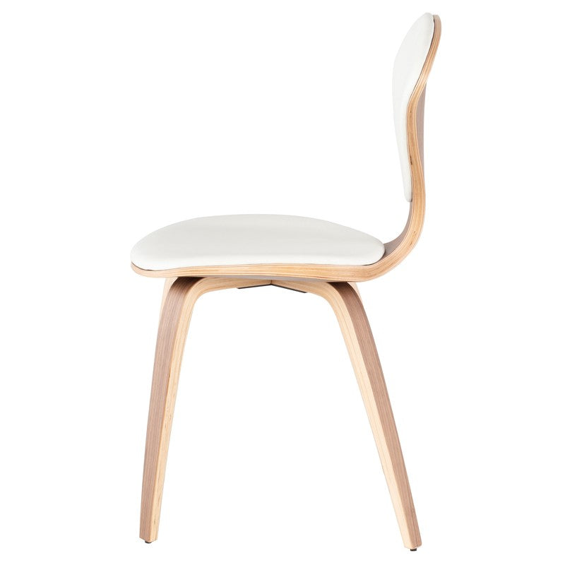 Satine Dining Chair-Nuevo-NUEVO-HGEM783-Dining ChairsWalnut & Black Leather-12-France and Son