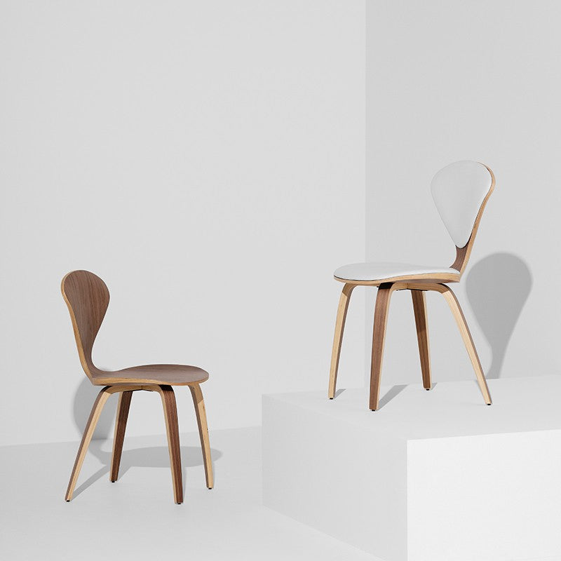 Satine Dining Chair-Nuevo-NUEVO-HGEM783-Dining ChairsWalnut & Black Leather-10-France and Son