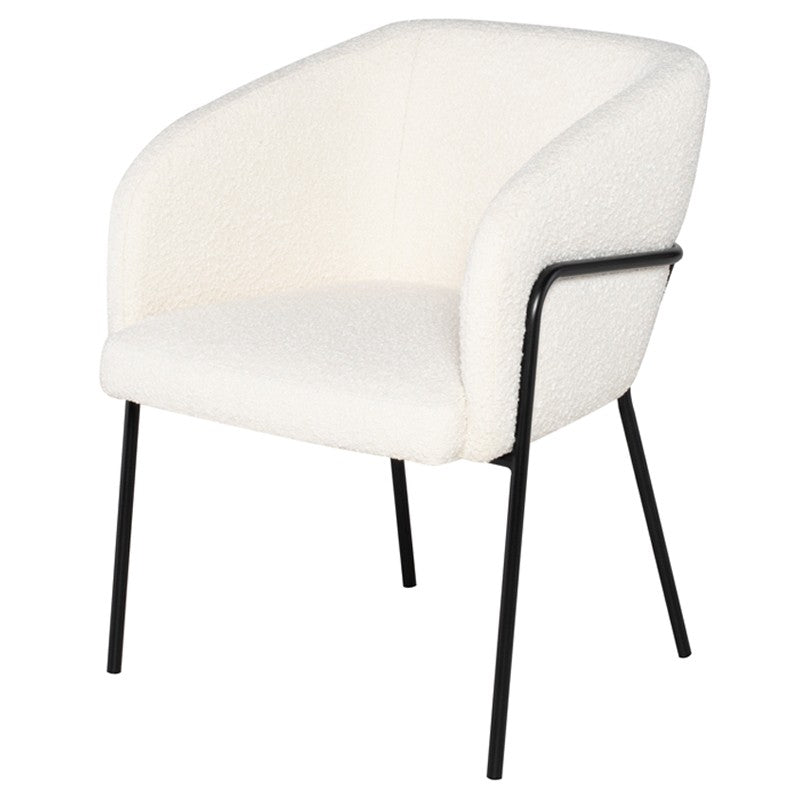Estella Dining Chair-Nuevo-NUEVO-HGMV374-Dining ChairsButtermilk Boucle-26-France and Son