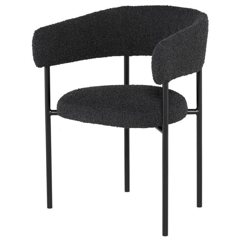 Cassia Dining Chair-Nuevo-NUEVO-HGSN153-Dining ChairsLicorice Boucle-3-France and Son