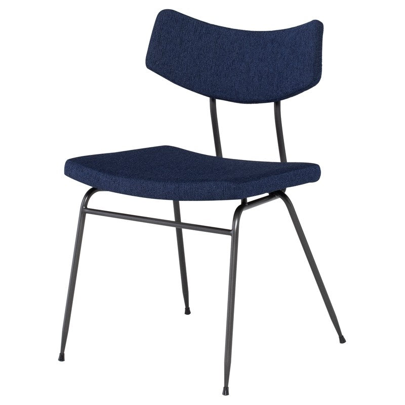 Soli Dining Chair-Nuevo-NUEVO-HGSR805-Dining ChairsTrue Blue Boucle-6-France and Son
