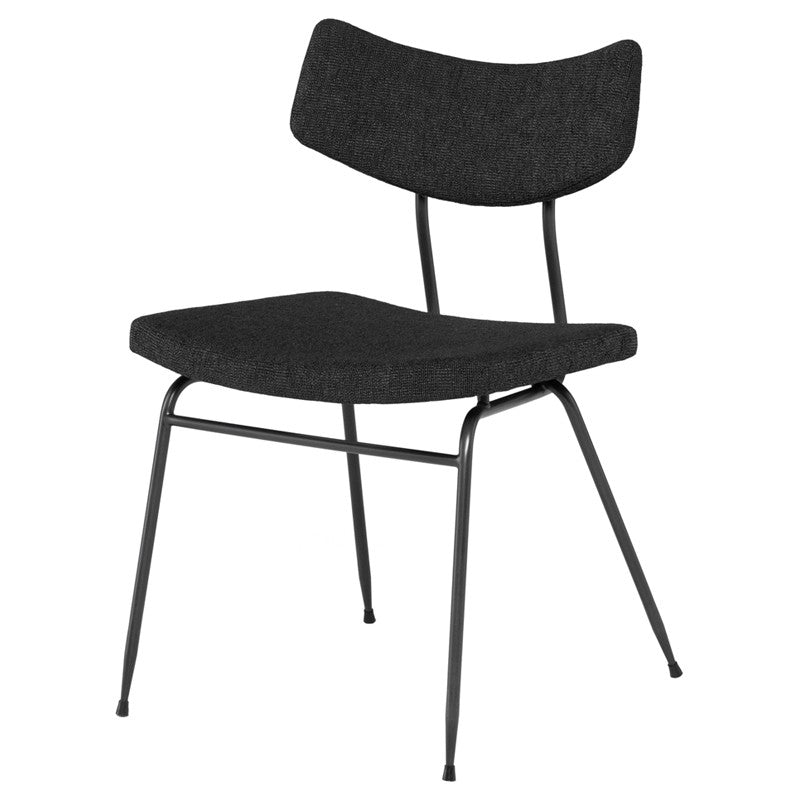Soli Dining Chair-Nuevo-NUEVO-HGSR806-Dining ChairsActivated Charcoal Boucle-11-France and Son