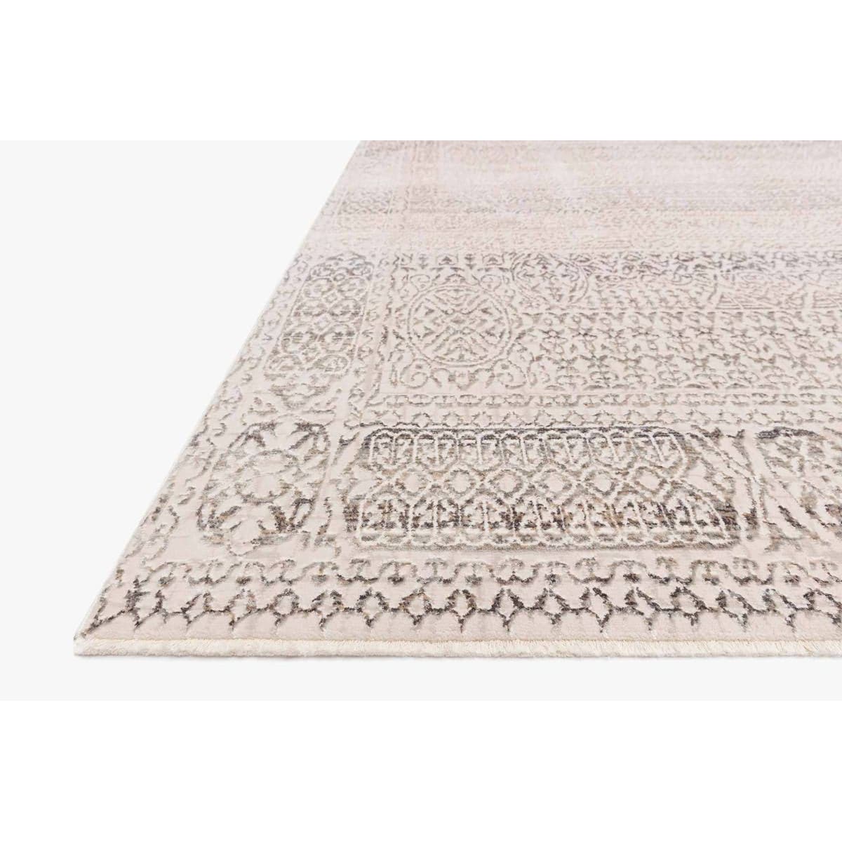 Homage HOM-05 Ivory / Silver Area Rug-Loloi-LOLOI-HOMAHOM-05IVSI2034-Rugs2'-0" x 3'-4"-2-France and Son