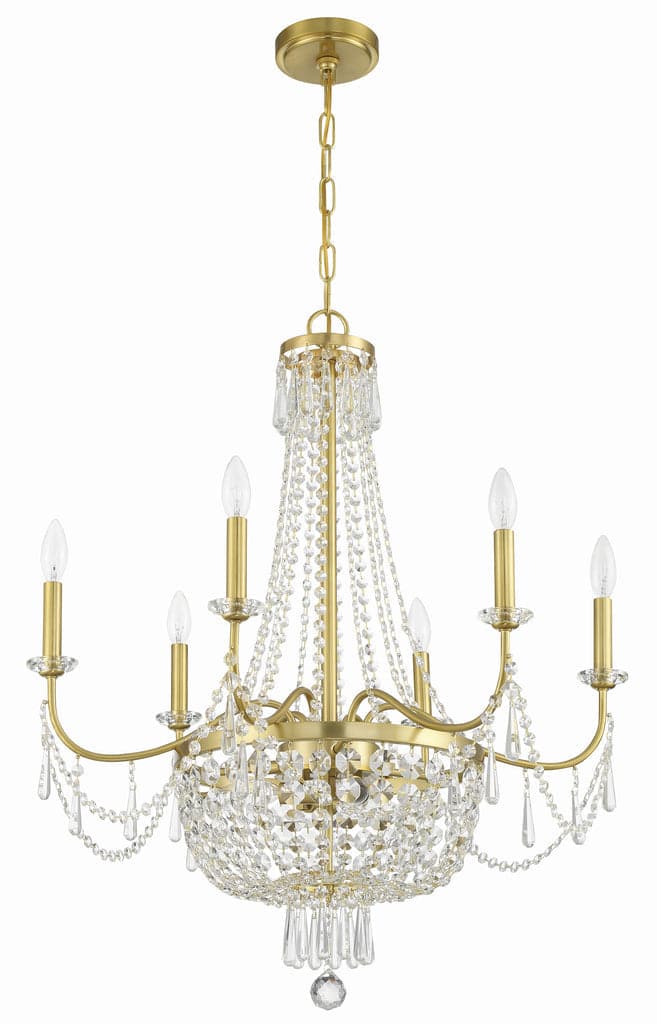 Haywood 9 Light Chandelier-Crystorama Lighting Company-CRYSTO-HWD-7709-AG-Chandeliers-3-France and Son