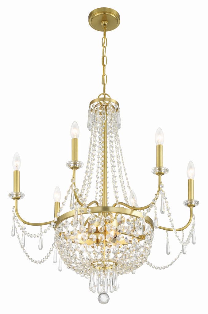 Haywood 9 Light Chandelier-Crystorama Lighting Company-CRYSTO-HWD-7709-AG-Chandeliers-5-France and Son