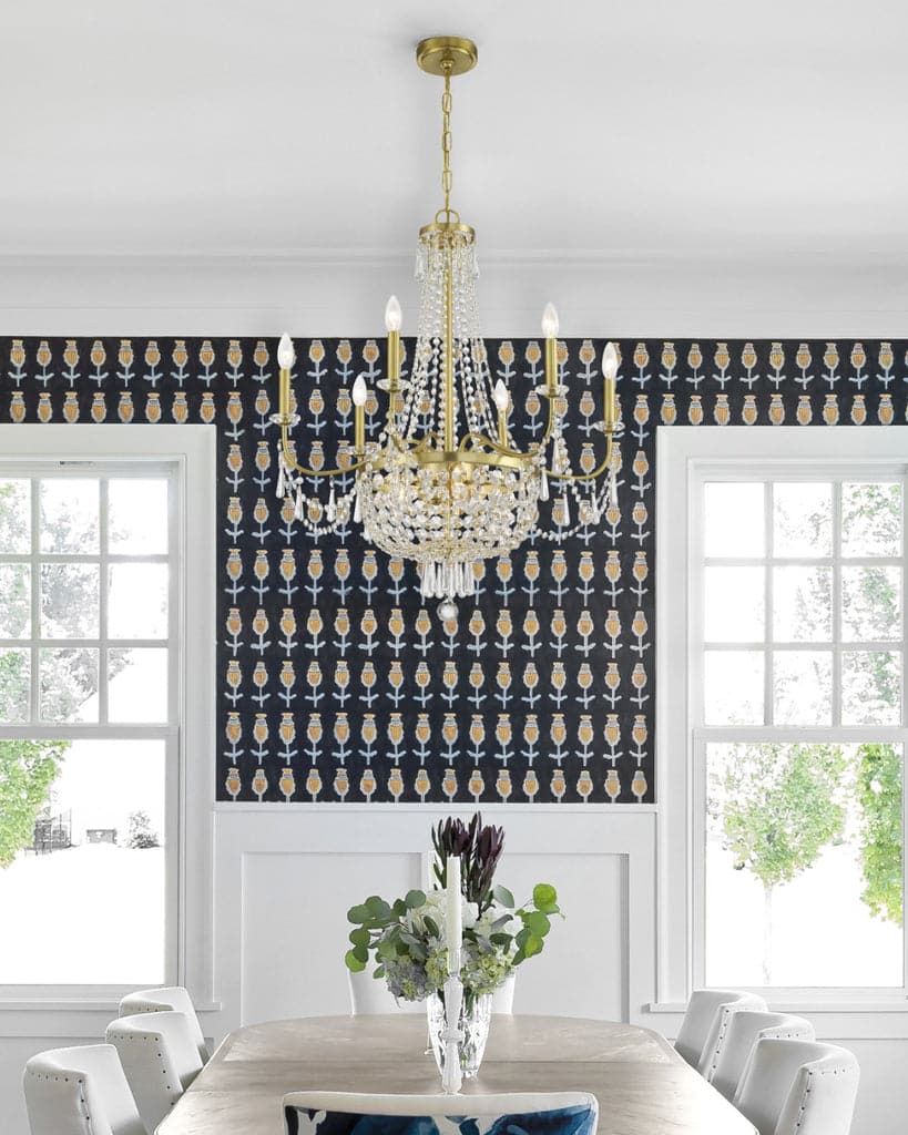 Haywood 9 Light Chandelier-Crystorama Lighting Company-CRYSTO-HWD-7709-AG-Chandeliers-2-France and Son