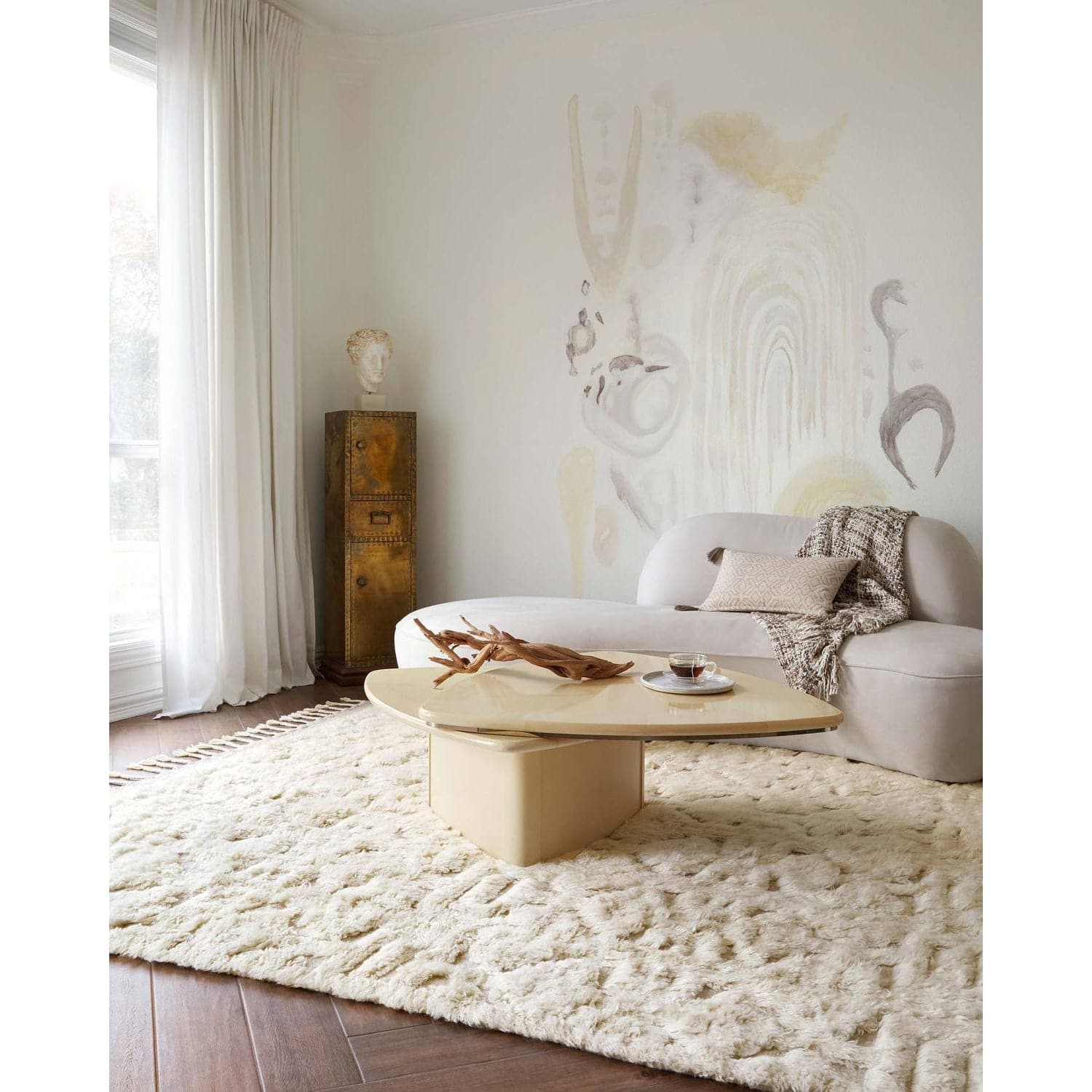 Hygge YG-03 Oatmeal / Ivory Area Rug-Loloi-LOLOI-HYGGYG-03OTIV2030-Rugs2'-0" x 3'-0"-2-France and Son