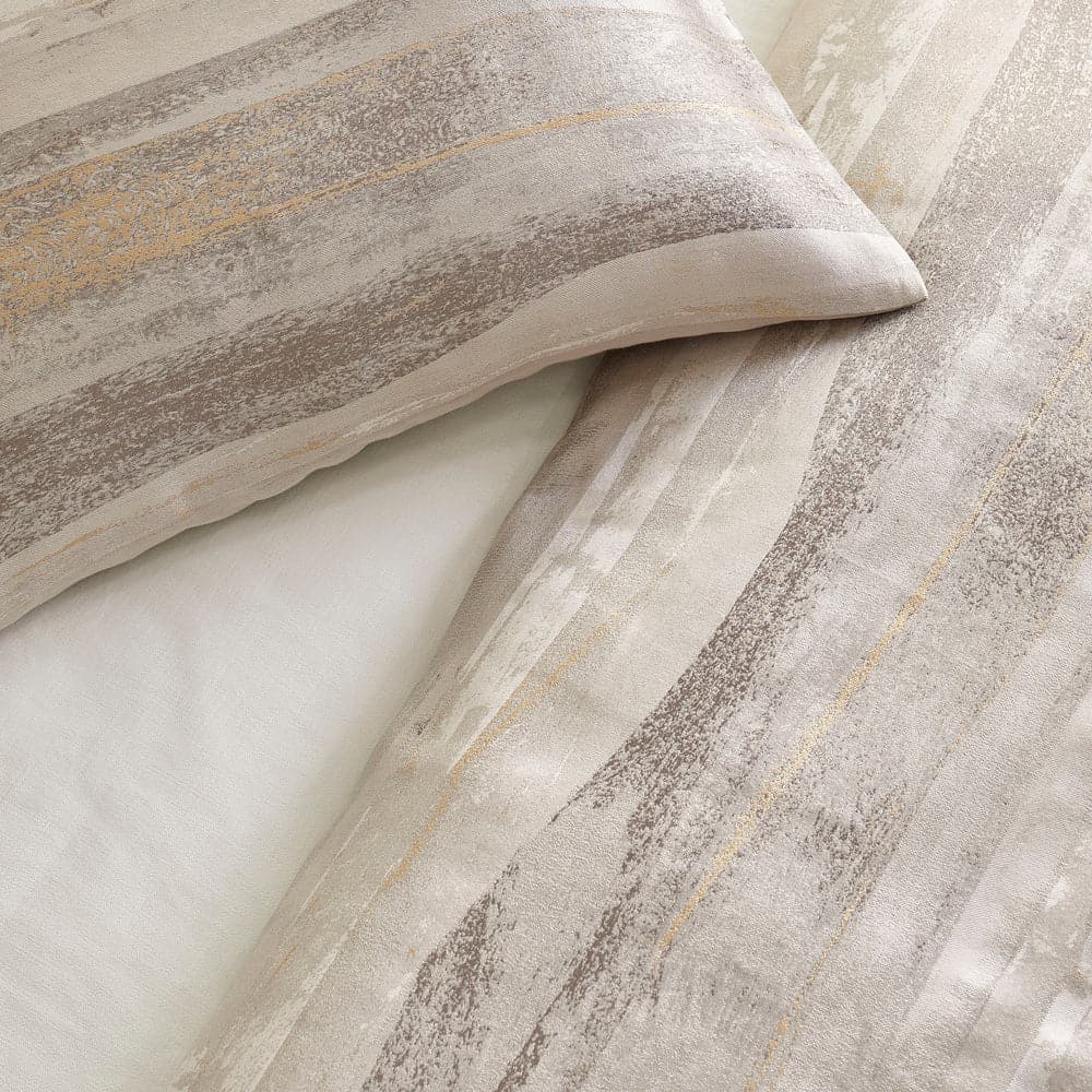 Horizon Duvet-Ann Gish-ANNGISH-DVHOK-GLD-SIL-BeddingGold/Silver-King-2-France and Son
