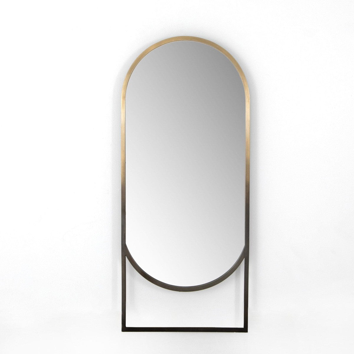 Dawson Floor Mirror - Ombre Brass