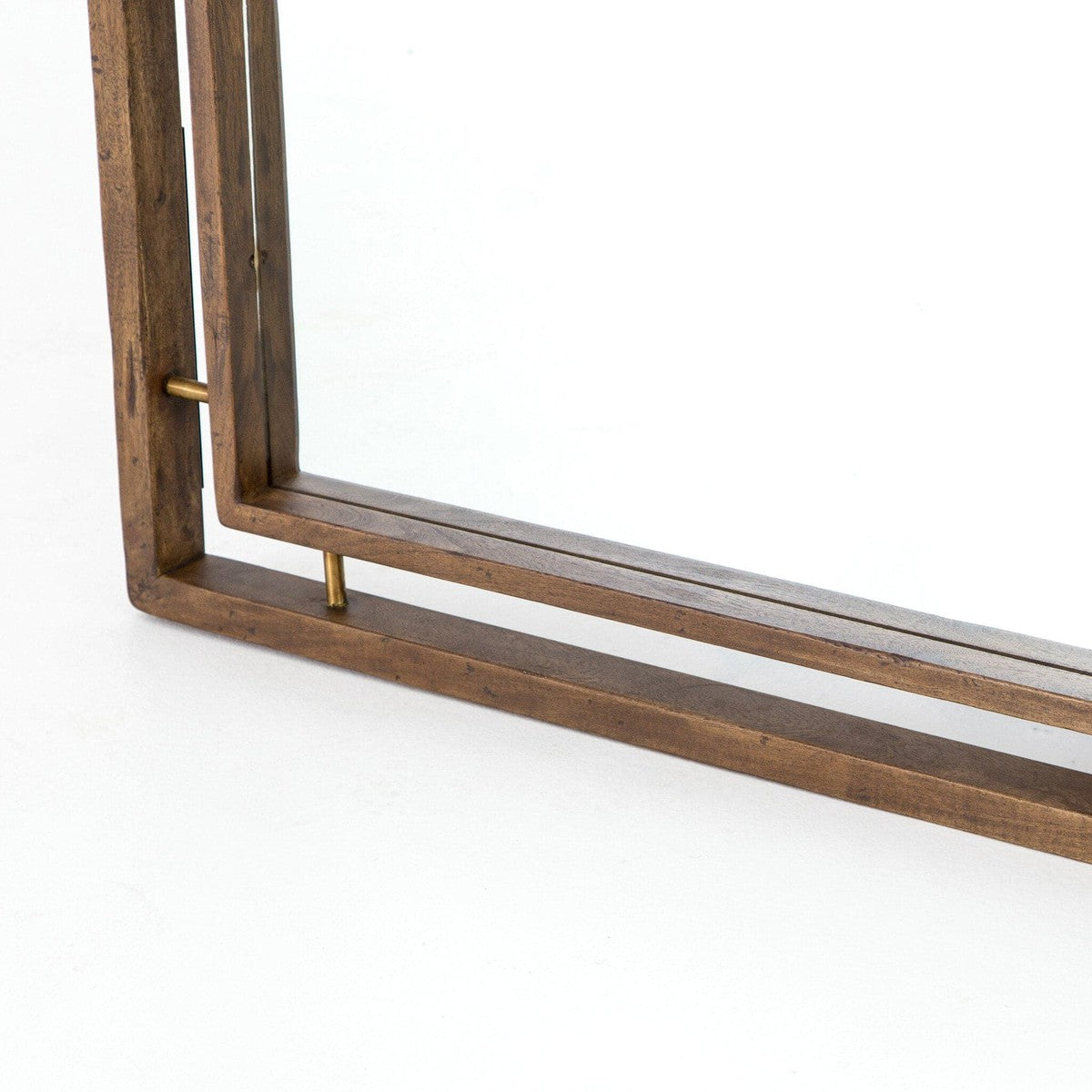 Belmundo Floor Mirror - Weathered Acacia