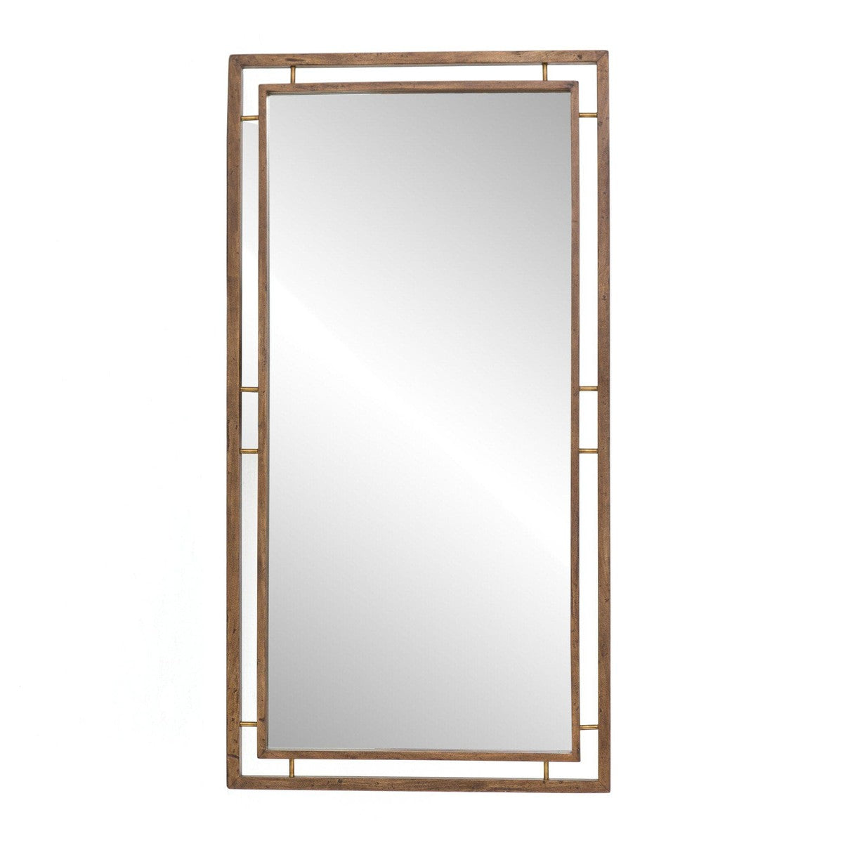 Belmundo Floor Mirror - Weathered Acacia